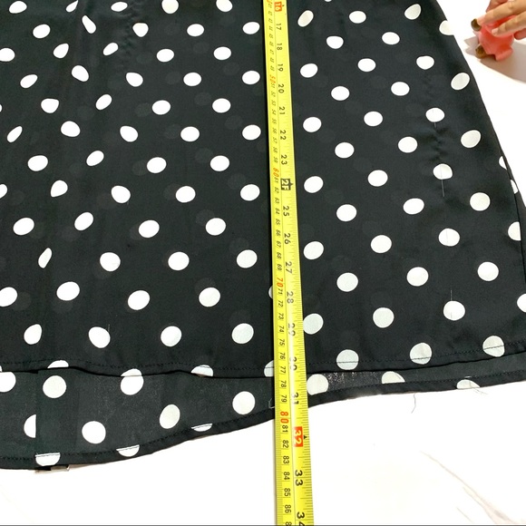 TORRID Black Polka Dot Blouse US 4 - Picture 9 of 10